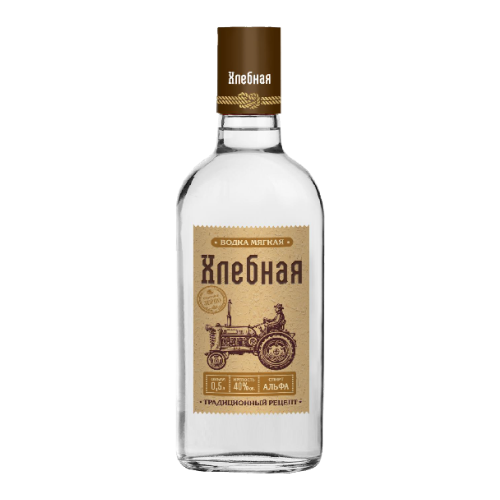 Водка ХЛЕБНАЯ 0,5л с/б 40%