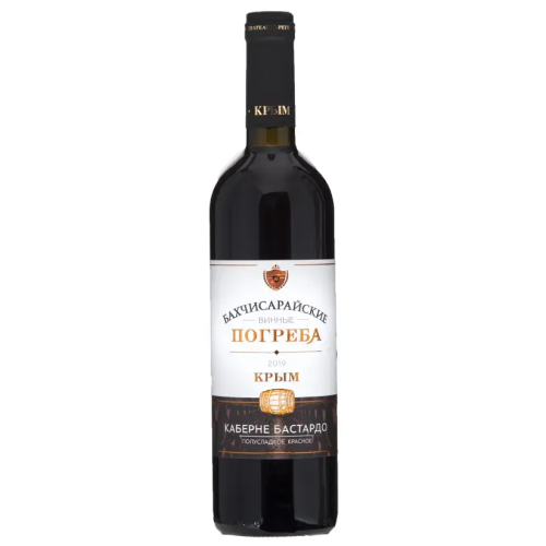 Каберне-Бастардо Бахчисарайские Винные Погреба Вино ординарное полусладкое красное 0,75л/6 Россия