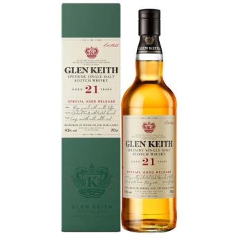 Виски шотландский солодовый "Глен Кит 21 год" п/у 0,7л Соединенное Королевство