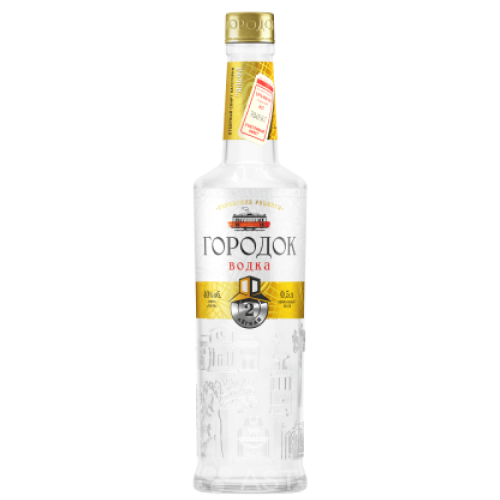 Водка "Городок" Легкая, 0.5 л