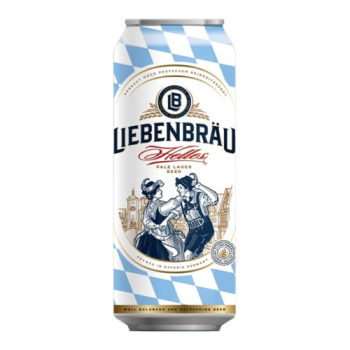 Пиво "Liebenbrau" Helles, in can, 0.5 л