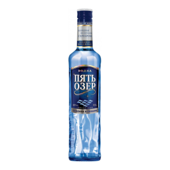 Водка "Пять Озер" Серебряная, 0.5 л