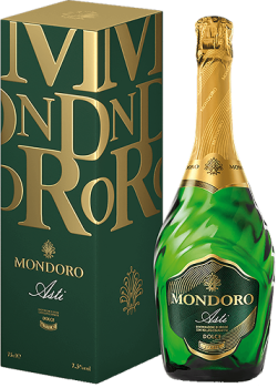 Вино  игристое  "Мондоро  Асти" кат ДОКГ, регион  Пьемонт  бел сладкое  в  п/у  0,75  л  Италия