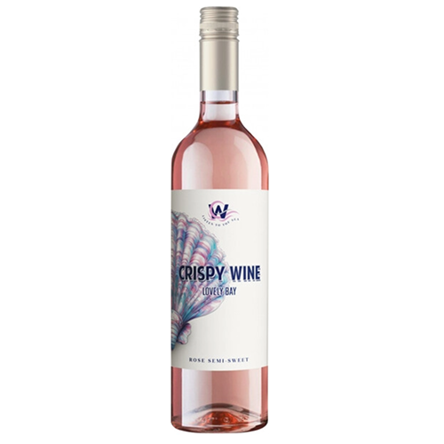 Вино розовое полусладкое Криспи Вайн "Лавли Бэй" 0,75 л Россия