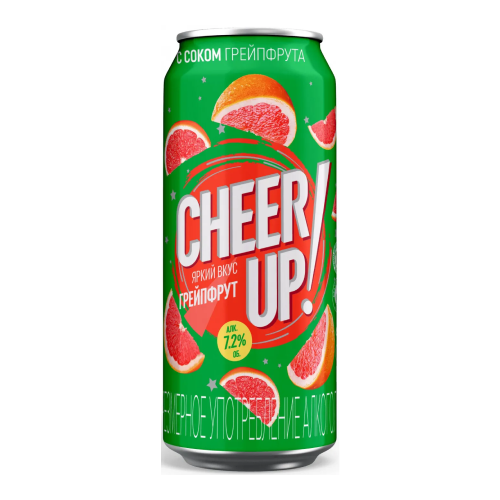 Сидр "Чир Ап!" Грейпфрут, в жестяной банке, 0.45 л