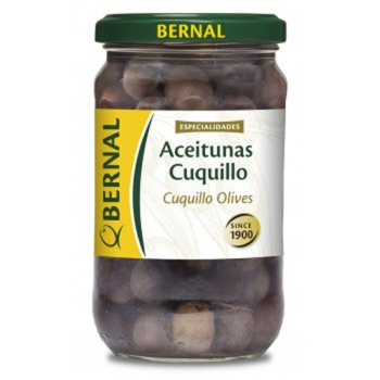 Оливки CUQUILLO черные  Bernal с/к 180гр