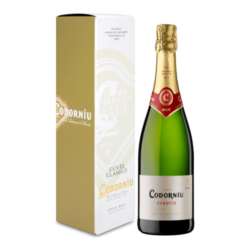 Игристое вино "Codorniu" Clasico Brut, gift box