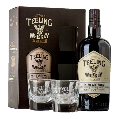 Виски Teeling, Irish Whiskey, gift set with 2 glasses, 0.7 л