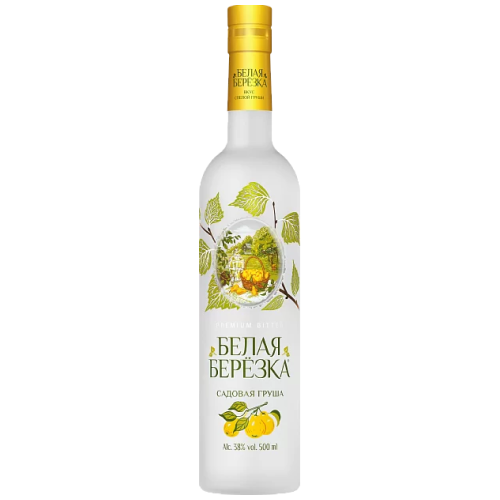 Ликер "Белая Березка" Садовая Груша, настойка горькая, 0.5 л