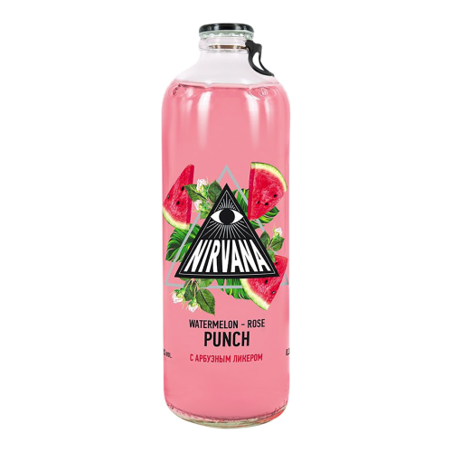 Напиток слабоалкогольный НИРВАНА Арбузно-розовый 0.33л