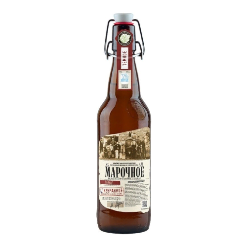 Пиво Афанасий, "Марочное" Избранное Темное, 0.5 л