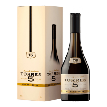 Бренди Torres 5 Solera Reserva, gift box, 0.7 л