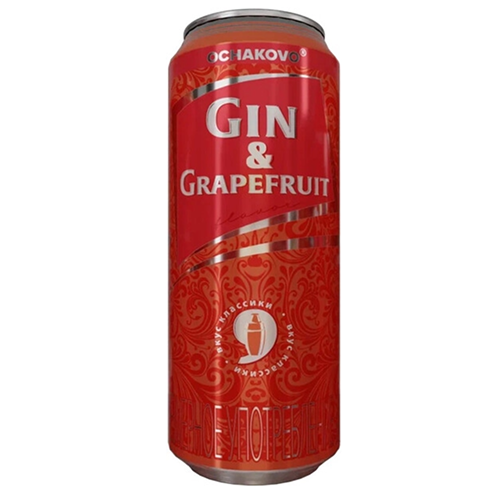 Пивной напиток "ОЧАКОВО ДиТ Грейпфрут" нефильтрованный осветленный пастеризованный 0,45 л БАНКА 7% Россия