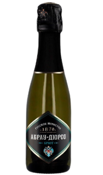 Игристое вино брют белое "Абрау-Дюрсо" 0,2 л Россия