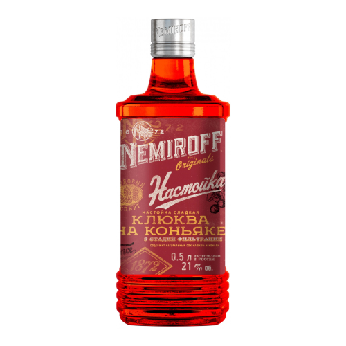 Ликер "Nemiroff" Cranberry with Cognac, 0.5 л