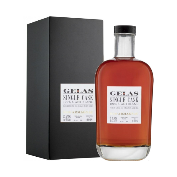 Арманьяк Gelas, "Single Cask" 5 Ans, gift box, 0.7 л