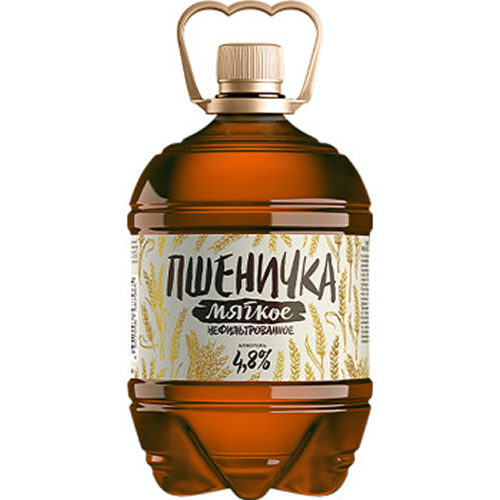 Пиво пшеничное Пшеничка Мягкое 4.8%, 1.3л ПЭТ