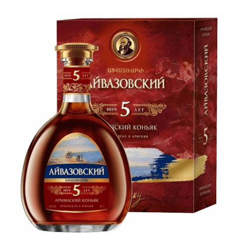 Коньяк Aivazovsky Armenian Brandy 5 Y.O. (gift box) - 0.5 л