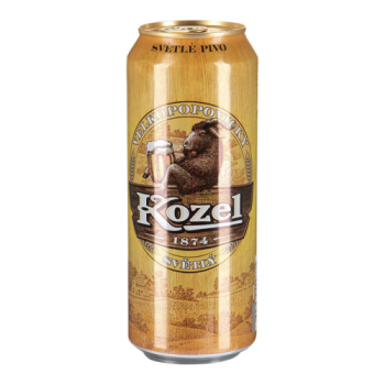Пиво "Велкопоповицкий Козел" Светлое, в жестяной банке, 0.45 л