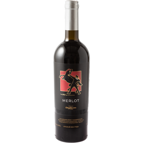 Мерло Российское вино ординарное с згу Дагестан сух кр  0,75л/6 Россия