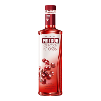 Водка "Мягков" Клюква, настойка горькая, 0.5 л