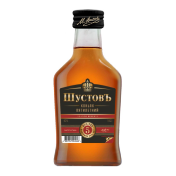 Коньяк Шустовъ пятилетний 40% 0,1л