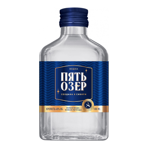 Водка "Пять Озер", 100 мл