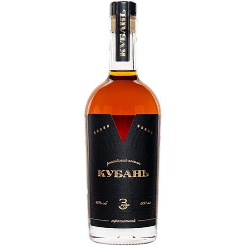 Коньяк "Кубань" 3-летний, 0.5 л