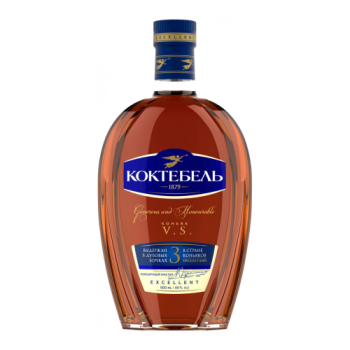 Коньяк "Коктебель" 3 Звезды, 0.5 л