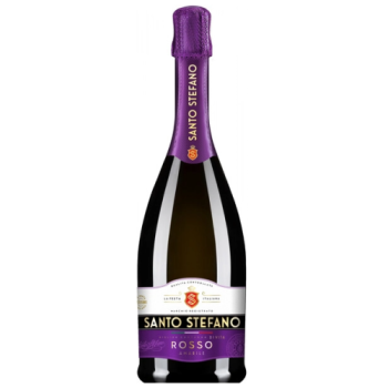 Сидр фруктовый ароматизированный особый газированный красный полусладкий САНТО СТЕФАНО 0,75 л стекло 6% Россия