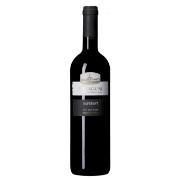 Вино сортовое ординарное сухое красное "Саперави" 0,75 л Грузия