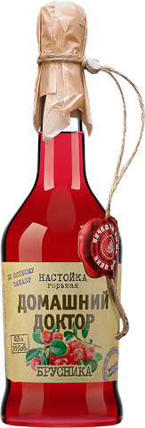 Настойка горькая Домашний Доктор брусника 0,5 л Россия