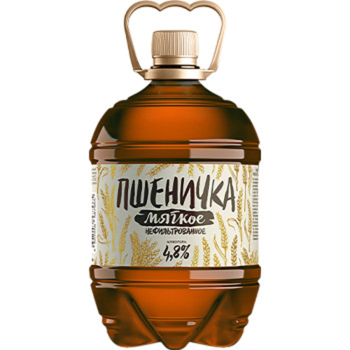 Пиво пшеничное Пшеничка Мягкое 4.8%, 1.3л ПЭТ