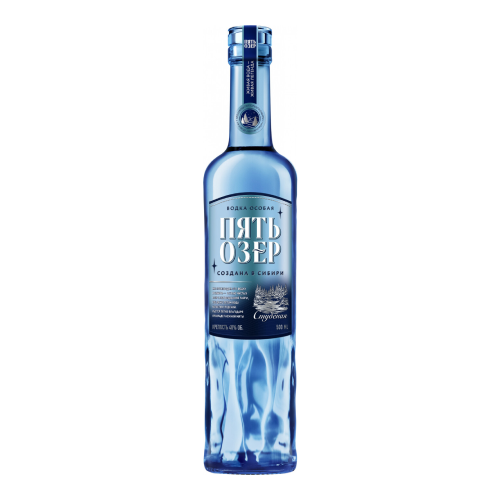 Водка "Пять Озер" Студеная, 0.5 л