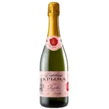 Игристое вино "Сокровища Крыма" Розовое Полусладкое