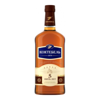 Коньяк "Коктебель" 5 Лет, 0.5 л