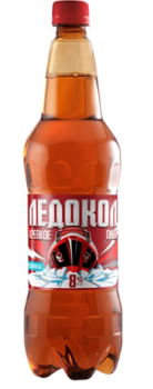 Пиво светлое пастеризованное фильтрованное "Ледокол" 1,15 л ПЭТ  8%  Россия