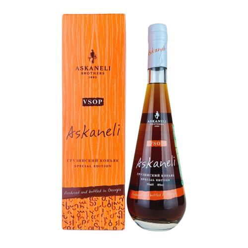 Коньяк грузинский марочный выдержанный "КВ" "АСКАНЕЛИ ВСОП" 7 лет 2013г креп 40%, емк 0,5л ( в сув кор)