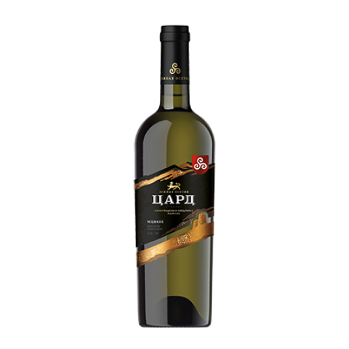 Вино Цард Мцване марочное бел п/сл 12% 0,75л Юж Осетия