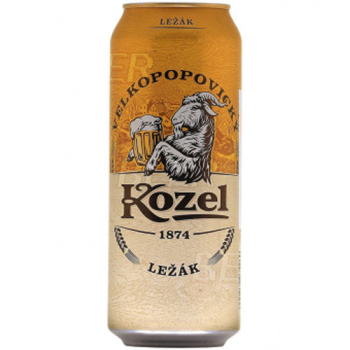 Пиво "Велкопоповицкий Козел" Светлое, в жестяной банке, 0.45 л