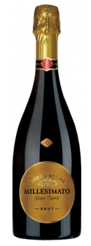 Вино игристое белое брют "Веккья Модена Брют Миллезимато Гран Кюве", год урожая 2024 0,75 л Италия