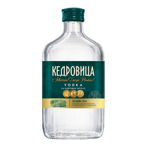 Водка "Кедровица" На кедровых орехах, 250 мл