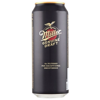 Пиво "Miller" Genuine Draft (Czechia), in can, 0.5 л