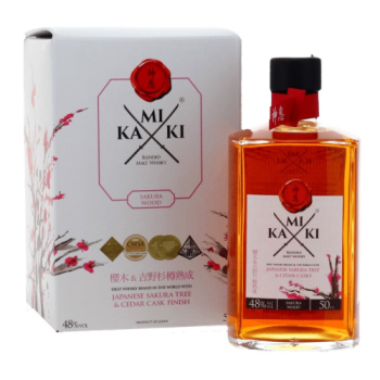 Виски "Kamiki" Sakura Wood Blended Malt, gift box, 0.5 л