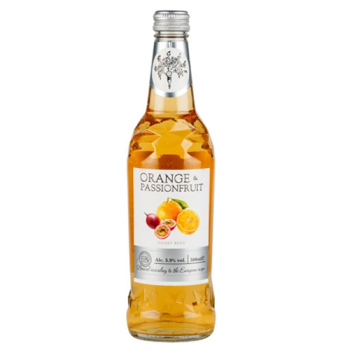 Медовуха "Мистер Икс" Апельсин и Маракуйя фильтрованная пастеризованная 0,5л/12 СТЕКЛО 5,5% Россия