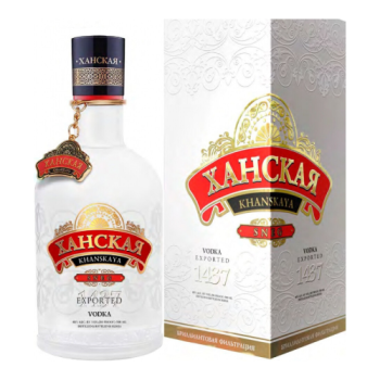 Водка "Ханская" Снег Эдишн, в подарочной коробке, 0.5 л