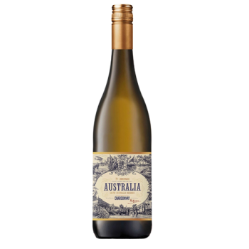 Вино ординарное сортовое сухое белое "АВСТРАЛИЯ ШАРДОНЕ" 0,75 л Бельгия