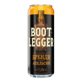 Коктейли "Bootlegger" with Brandy and Orange flavor, in can, 0.45 л