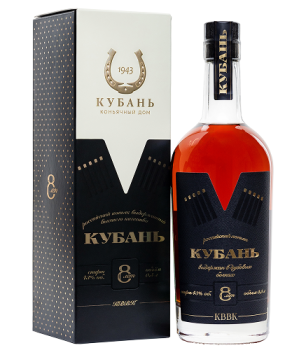 Коньяк российский выдержанный высшего качества "КВВК" "Кубань" 0,5 л п/у Россия