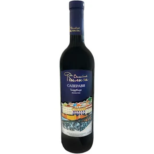Вино сортовое ординарное "Саперави" серия Волшебный Тбилиси красное сухое 0,75 л Грузия